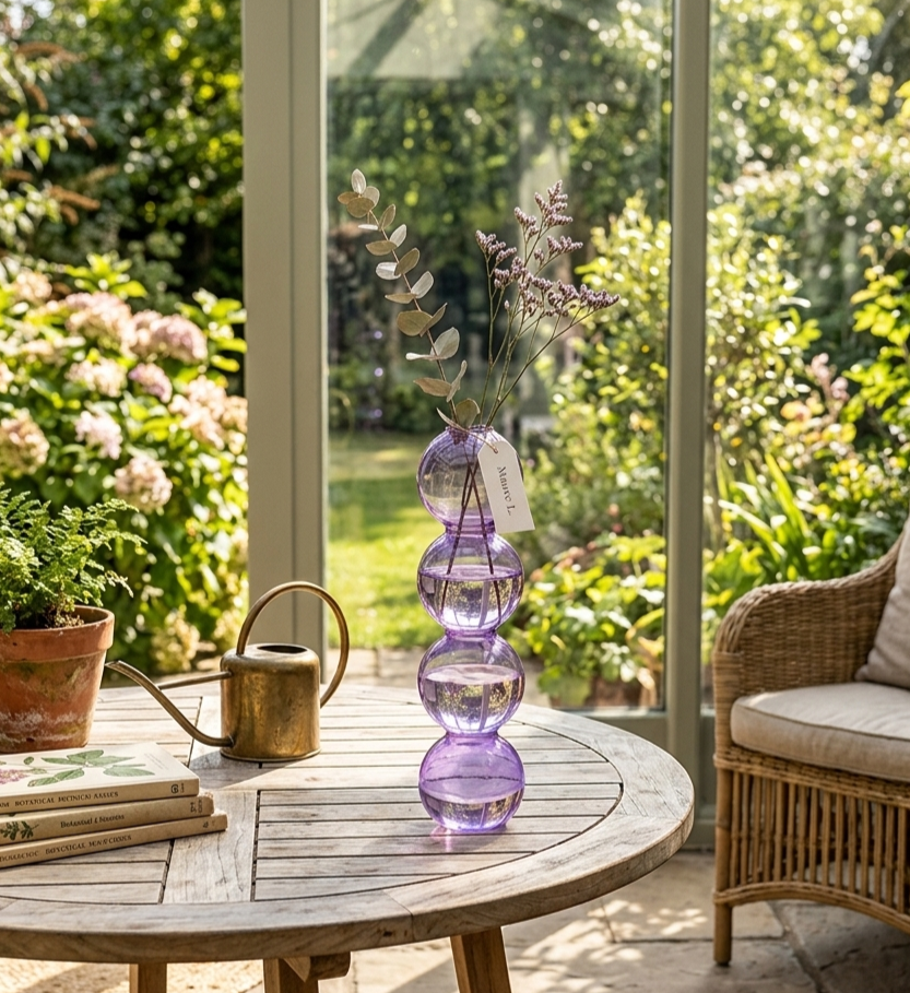 Vase Bubble Verre Coloré — Collection Lunove