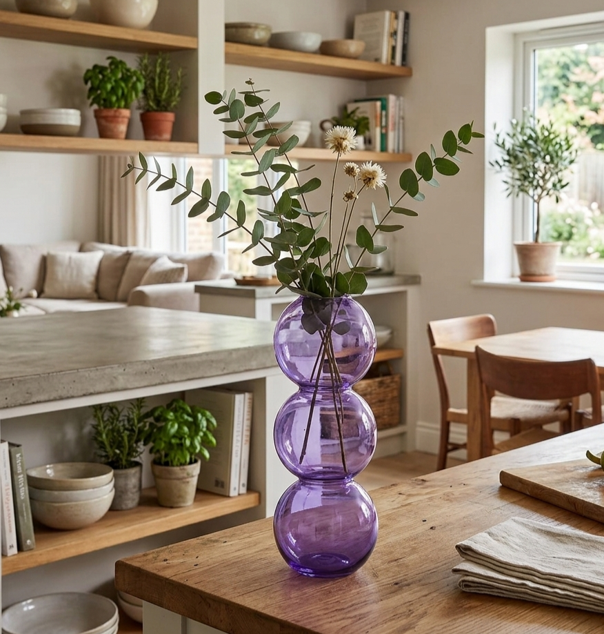 Vase Bubble Verre Coloré — Collection Lunove