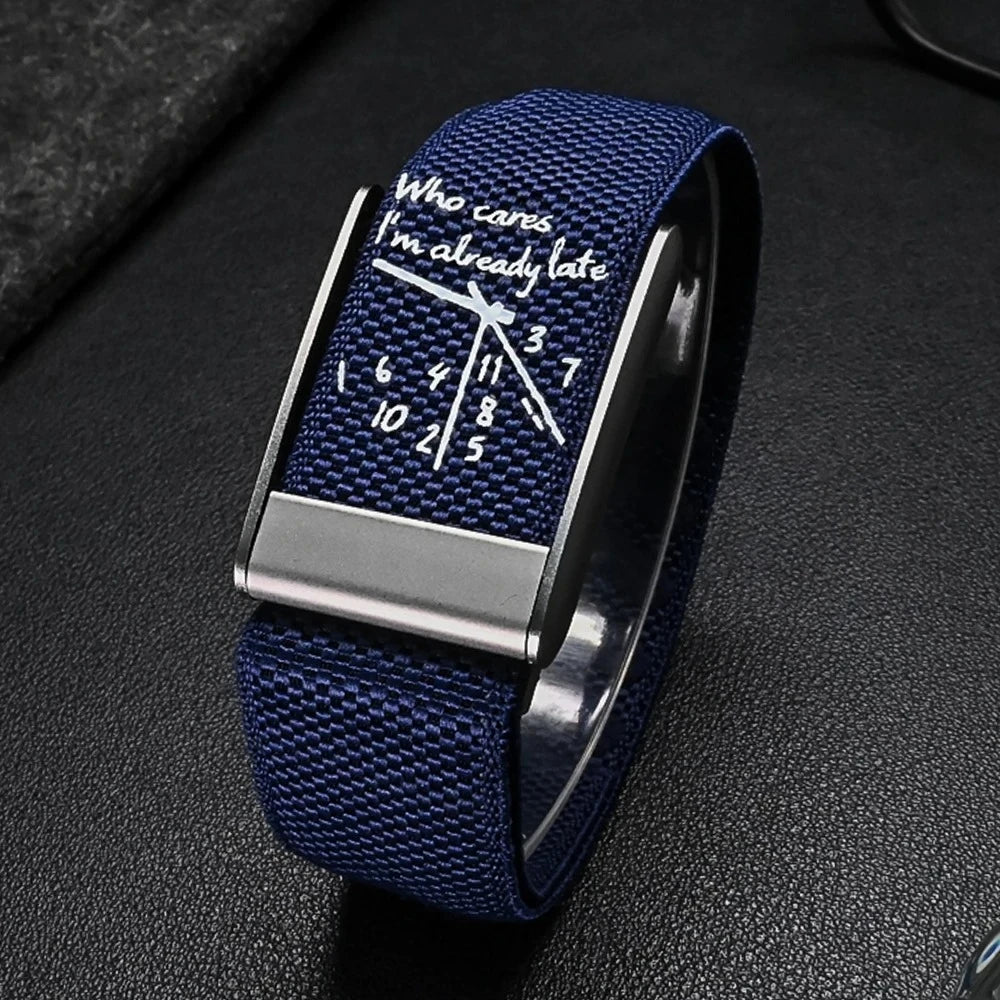 Bracelet Nylon Compatible Whoop 5.0 — Design Cadran Horloge