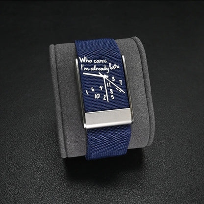 Bracelet Nylon Compatible Whoop 5.0 — Design Cadran Horloge