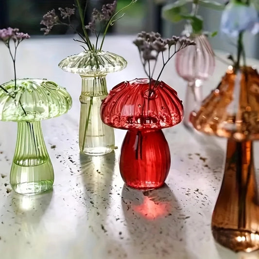 Vase Champignon Verre Coloré — Collection Lunove