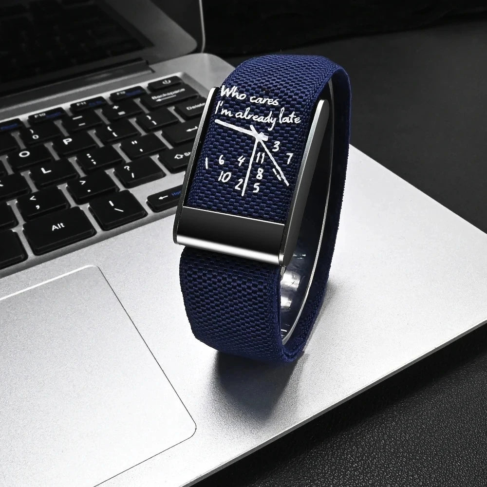 Bracelet Nylon Compatible Whoop 5.0 — Design Cadran Horloge