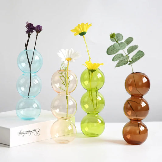 Vase Bubble Verre Coloré — Collection Lunove