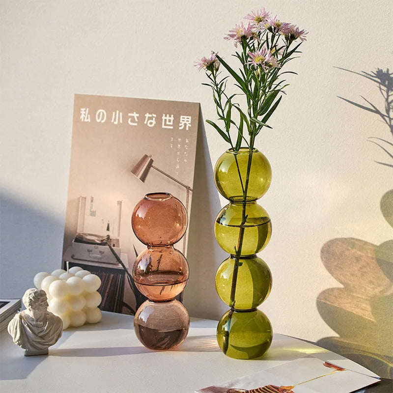 Vase Bubble Verre Coloré — Collection Lunove