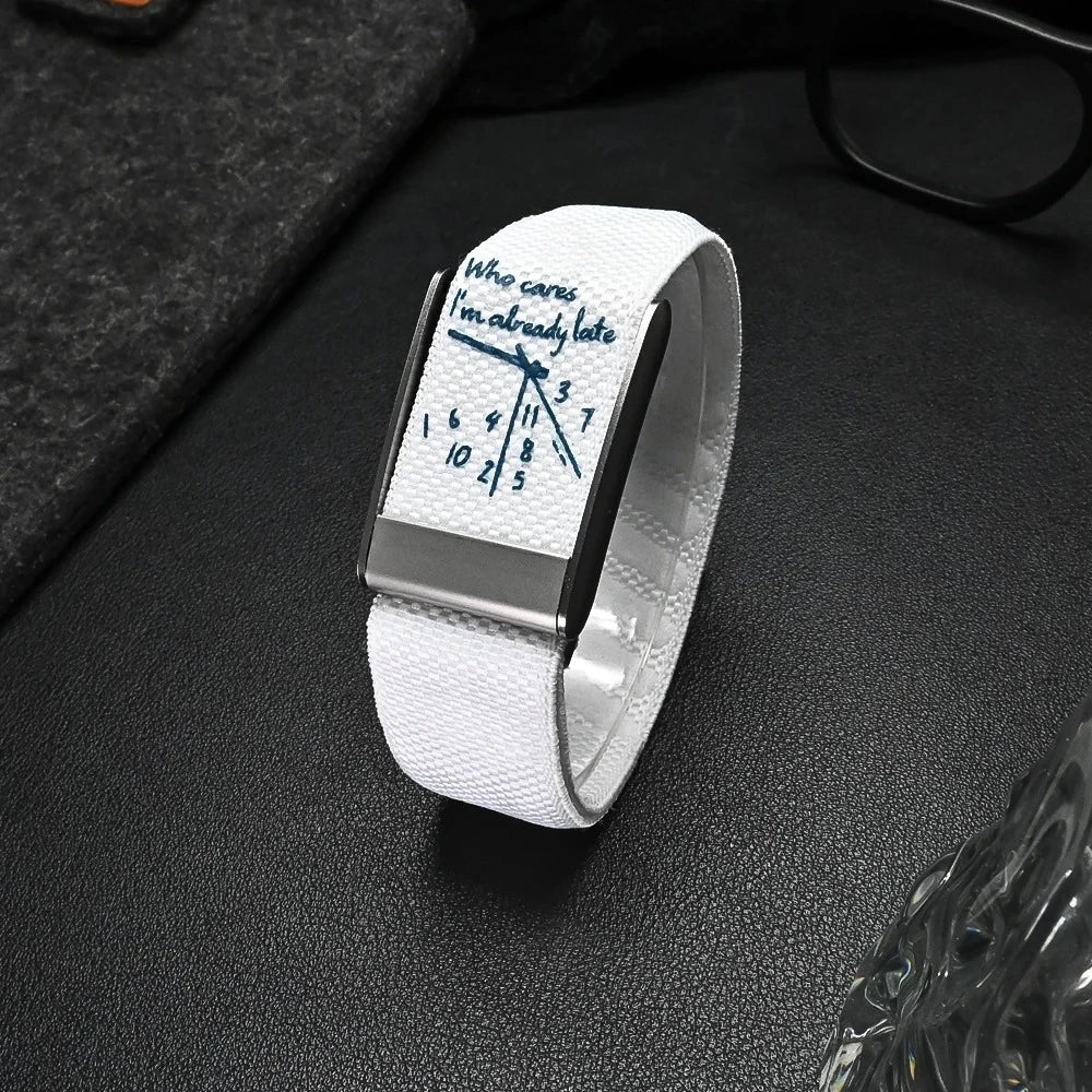 Bracelet Nylon Compatible Whoop 5.0 — Design Cadran Horloge