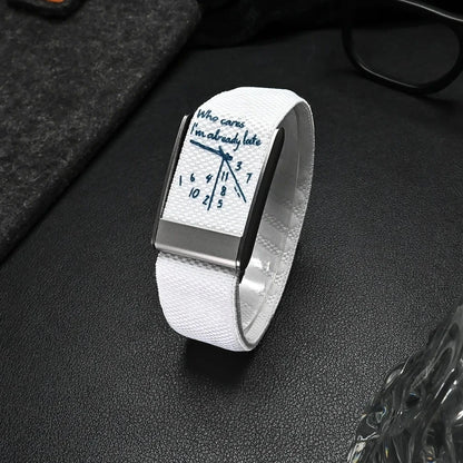 Bracelet Nylon Compatible Whoop 5.0 — Design Cadran Horloge