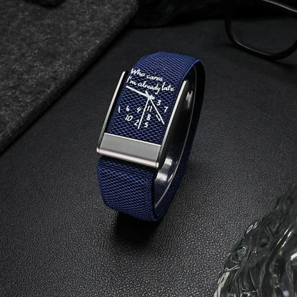 Bracelet Nylon Compatible Whoop 5.0 — Design Cadran Horloge