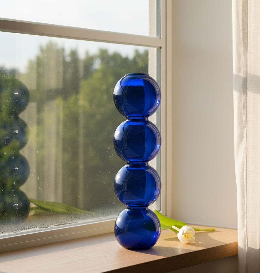 Vase Bubble Verre Coloré — Collection Lunove