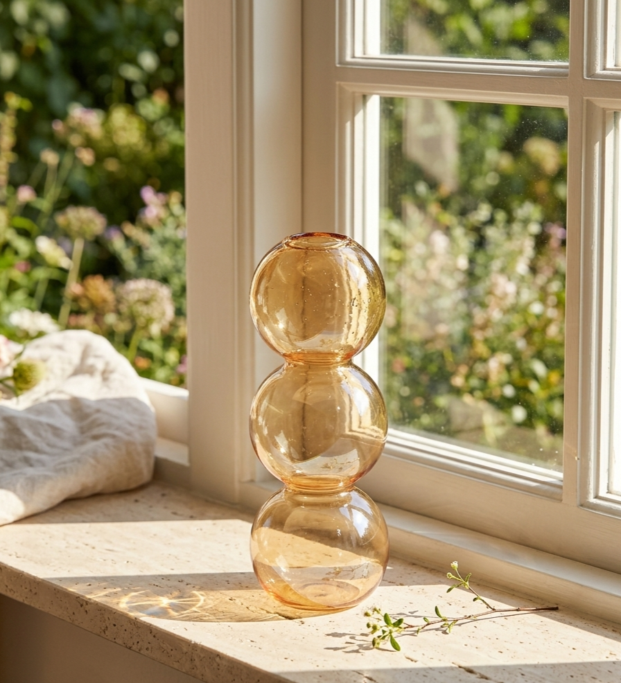 Vase Bubble Verre Coloré — Collection Lunove