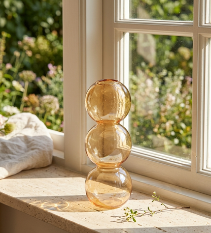 Vase Bubble Verre Coloré — Collection Lunove