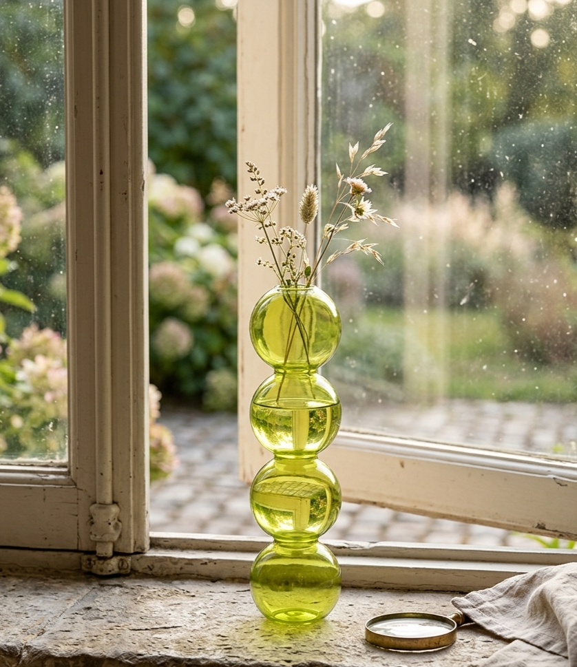 Vase Bubble Verre Coloré — Collection Lunove